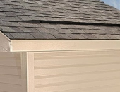 Beige wall with roof