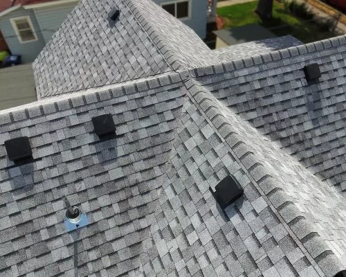 Cross grey roof