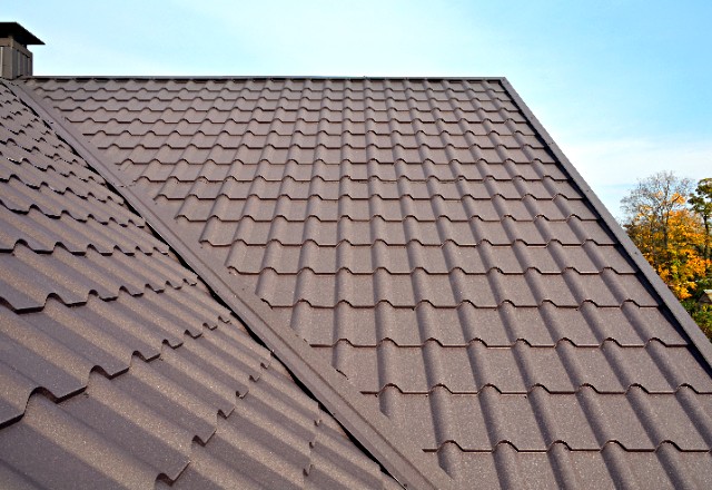 Metal tile roofing