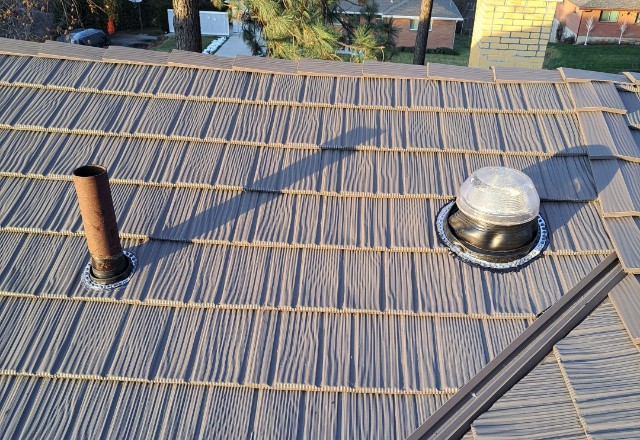 Portfolio of Advance Roofing LLC: a new roofing material meticulously installed